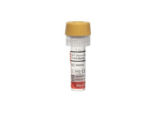 Greiner Bio-One - MiniCollect® RÖHRCHEN 0,5/0,8 ml CAT Serum Sep Gerinnungsaktivator - 450533