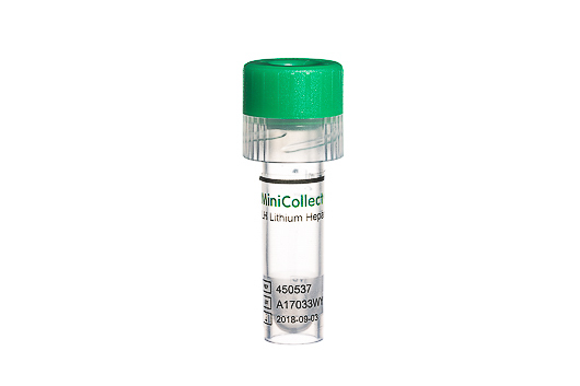 Greiner Bio-One - MiniCollect® RÖHRCHEN 1 ml LH Lithium Heparin - 450537VET