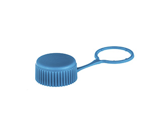 Greiner Bio-One - Screw cap for Biotubes, blue, tethered - 366354