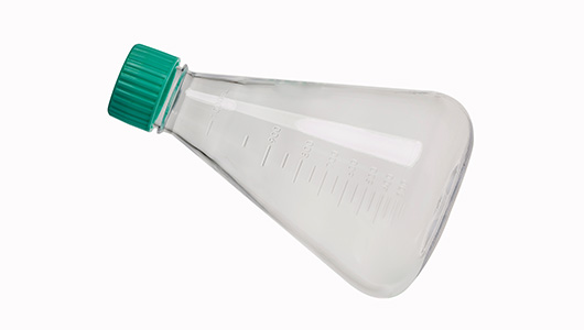 Greiner Bio-One - Shaker Flask, 2000ml flat bottom with Vent Cap, 0.22µm PTFE filter - 679535