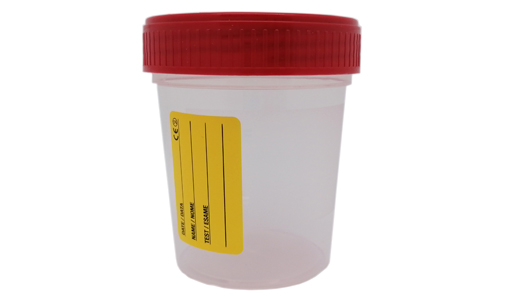 Greiner Bio-One - 120ml jar, PP, red screw cap, sterile - 25036E
