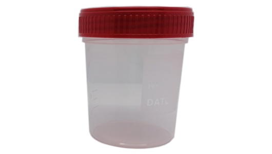 Greiner Bio-One - 120ml jar, PP, red screw cap, sterile - 25036
