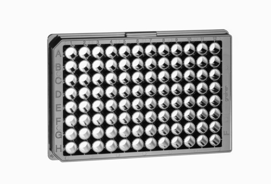 Greiner Bio-One - MICROPLATE, 96 WELL, PS, F-BOTTOM (CHIMNEY WELL) - 655096