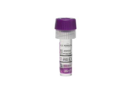 Greiner Bio-One - MiniCollect® TUBE 0.25 / 0.5 ml K2E K2EDTA - 450532
