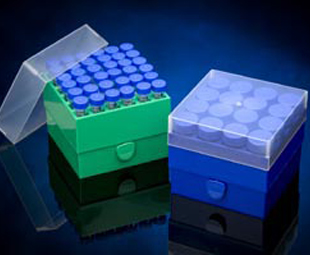 Greiner Bio-One - Freezer rack, polypropylene, blue, for 16 - 802250