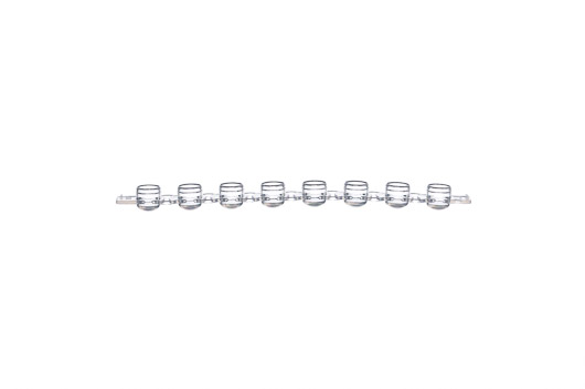 Greiner Bio-One - SAPPHIRE 8-CAP STRIP, PP, NATURAL, DOMED - 373270