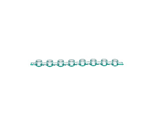 Greiner Bio-One - SAPPHIRE 8-CAP STRIP, PP, GREEN, DOMED - 373275