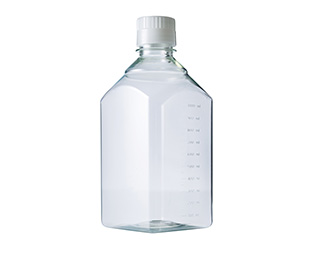 Greiner Bio-One - Frasco de medios PET, tetragonal 1000 ml, estéril - 952700