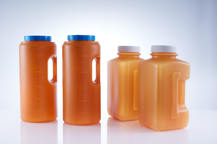 Flacon gradué pour recueil d'urine 24H - 2.5 Litres - Bocal à urine - Robé  vente matériel médical
