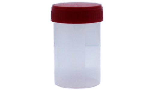 Greiner Bio-One - Pot 60ml, PP, bouchon vissant rouge - 25184