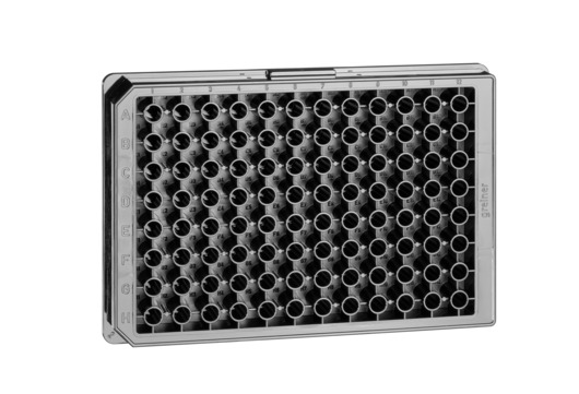 Greiner Bio-One - Microplaque 96 puits, PS, 1x2 puit, noir - 675076