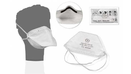 Greiner Bio-One - Masque FFP2 avec 2 élastiques, barrette nasale - ZYE05P02