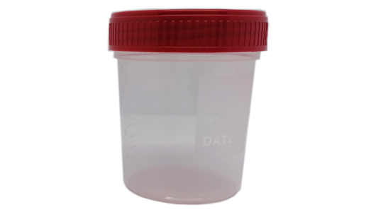 Greiner Bio-One - Pot 120ml, PP, bouchon vissant rouge, stérile - 25036