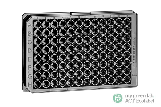 Greiner Bio-One - Microplaque 96 puits, Fd F puit cheminée - 655077