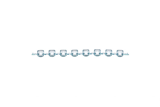 Greiner Bio-One - Barrette 8 bchs, PP, bleu - 373274