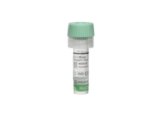 Greiner Bio-One - MiniCollect® 0.8ml LH LiHepSep L-GRN - 450535