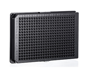 Greiner Bio-One - 384 lyukú sejttenyésztő lemez, µClear® film aljú, fekete - 781948