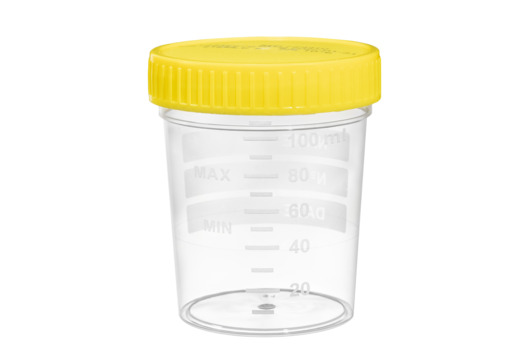 Greiner Bio-One - MULTIPURPOSE BEAKER, PP, 120 ML, GRADUATO, ETICHETTA GIALLA, BULK - 724410