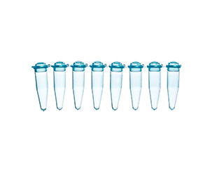 Greiner Bio-One - Buizenstrip-8 met stoppen, PCR® 0,2ml, blauw - 608284