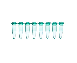 Greiner Bio-One - Buizenstrip-8 met stoppen, PCR® 0,2ml, groen - 608285