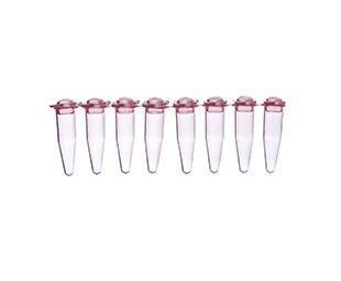Greiner Bio-One - Buizenstrip-8 met stoppen, PCR® 0,2ml, paars - 608287