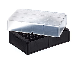 Greiner Bio-One - Cryo-rek, datamatrix, laag profiel, zwart, voor 48 buizen, 1222XX - 803202