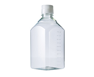 Greiner Bio-One - Fles, vierkant, PET, 1000ml, schroefdop - 952700
