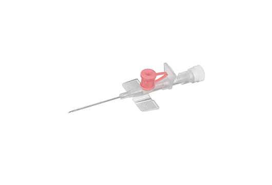 Greiner Bio-One - CLiP Ported Safety IV naald, roze, 20G, FEP - VP203201