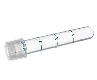 TUBE, 5 ML, PP, ROUND BOTTOM, 12 X 75 MM , TWO-POSITION VENT STOPPER, WITH GRADUATION, STERILE, 25 PIECES PER BAG