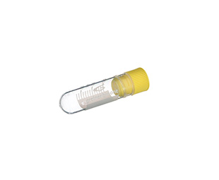 CRYO.S, 2 ML, PP, ROUND BOTTOM, INTERNAL THREAD, YELLOW SCREW CAP, WITH WRITING AREA, 12.5 X 48 MM, NATURAL, STERILE,