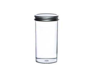 MULTIPURPOSE CONTAINER, 290 ML, PS, 58 X 121 MM, WITH METAL SCREW CAP, CRYSTAL- CLEAR, ASEPTIC, 12 PIECES PER BAG