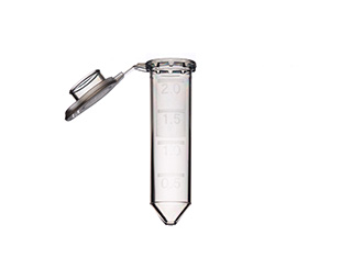 REACTION TUBE, 2 ML, WITH ATTACHED CAP, CRYSTAL-CLEAR, NATURAL, WITH GRADUATION, SUITABLE FOR EPPENDORF, 500 PIECES PER