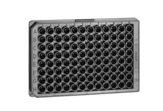 MICROPLATE, 96 WELL, PP, U-BOTTOM, BLACK, 10 PIECES PER BAG 