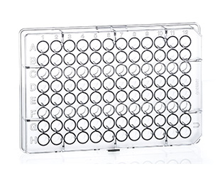 MICROPLATE 96 WELL, PS, CLEAR, STERILE, U-BOTTOM, CELL-REPELLENT SURFACE, WITH LID WITH CONDENSATION RINGS,