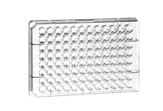 MICROPLATE, 96 WELL, PS, F-BOTTOM, CRYSTAL-CLEAR, 5 PIECES PER BAG 