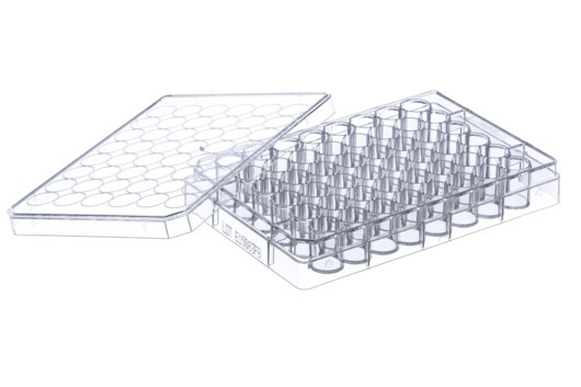 SUSPENSION-CULTURE-MULTIWELL PLATE, 48 WELL, PS, CRYSTAL-CLEAR, WITH LID, STERILE, INDIVIDUALLY PACKED