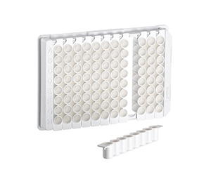 LIA-PLATE, WHITE, WITH 1X8 F-STRIP, MED. BINDING 