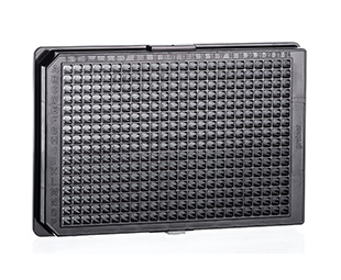 CELL CULTURE MICROPLATE, 384 WELL, PS, CELLCOAT®, POLY-L-LYSINE, µCLEAR®, BLACK, LID, 5 PCS./BAG