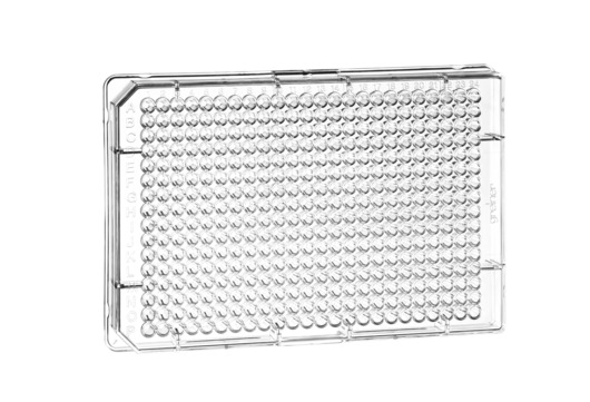 MICROPLATE, 384 WELL, PS, F-BOTTOM, SMALL VOLUME, HIBASE, CLEAR, 10 PCS./BAG 